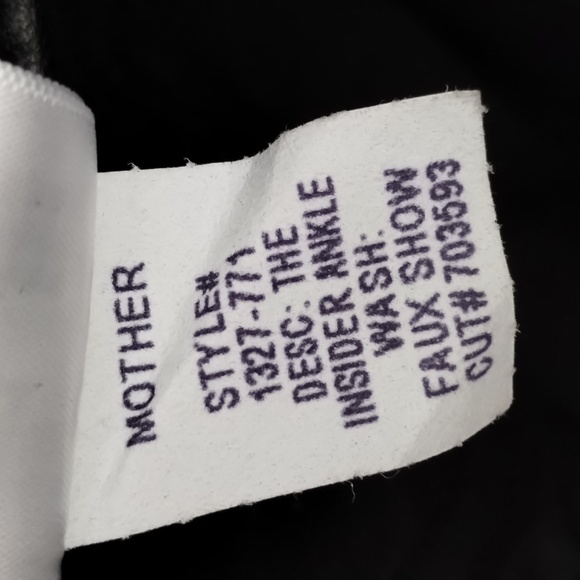 Mother The Insider Ankle Faux Show Leather Pants 29 - Picture 13 of 15